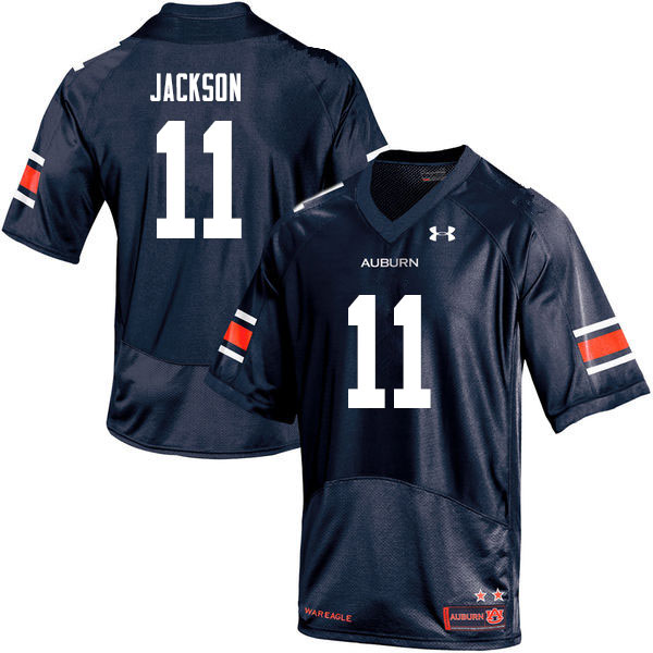 Men #11 Shedrick Jackson Auburn Tigers College Football Jerseys Sale-Navy